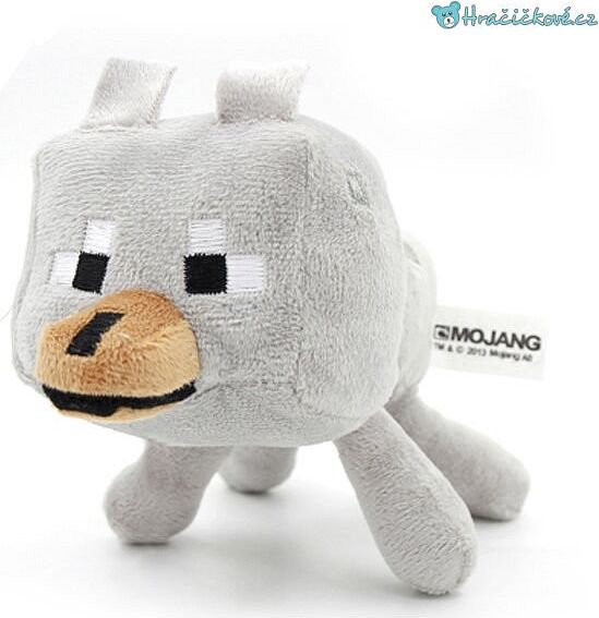 Dudlu Plyšák Minecraft bílý vlk - 22 cm - obrázek 4