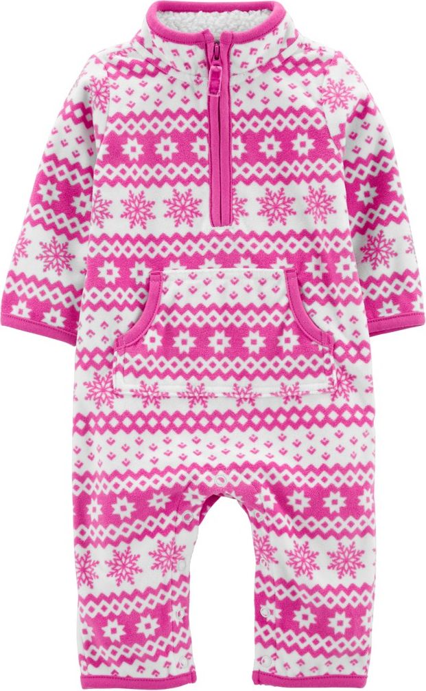 CARTER'S Overal bez nožiček přechodný Purple Patterns dívka 6m - obrázek 1