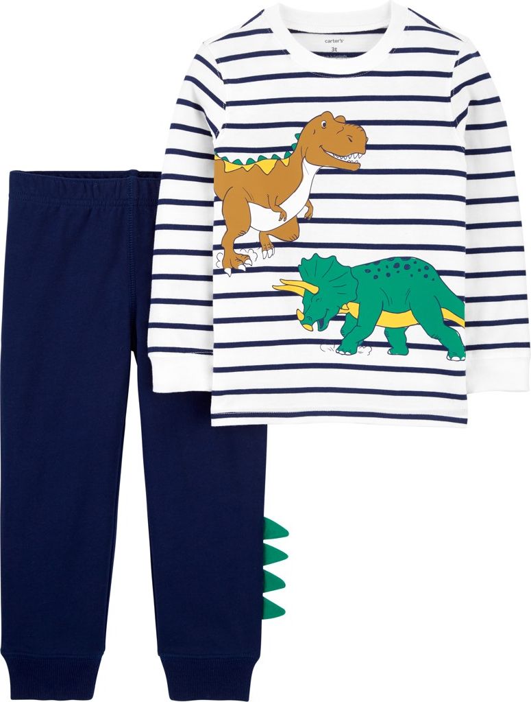 CARTER'S Set 2dílný mikina, tepláky Stripe Dino chlapec 9m - obrázek 1