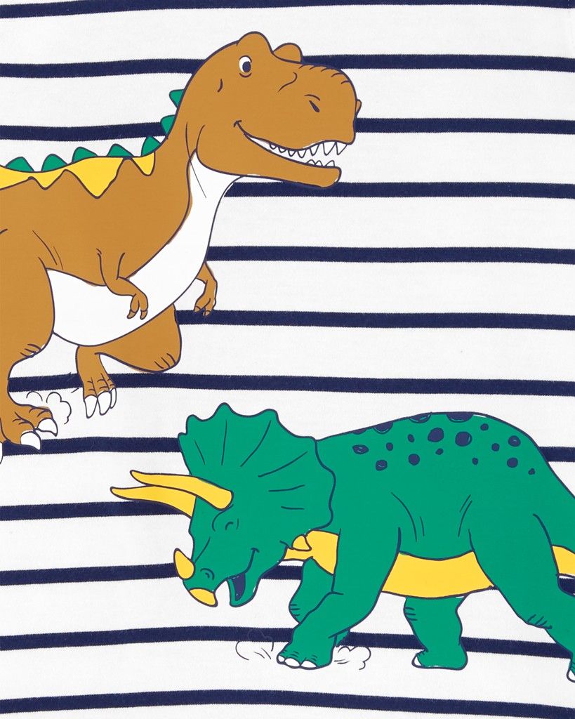 CARTER'S Set 2dílný mikina, tepláky Stripe Dino chlapec 9m - obrázek 2