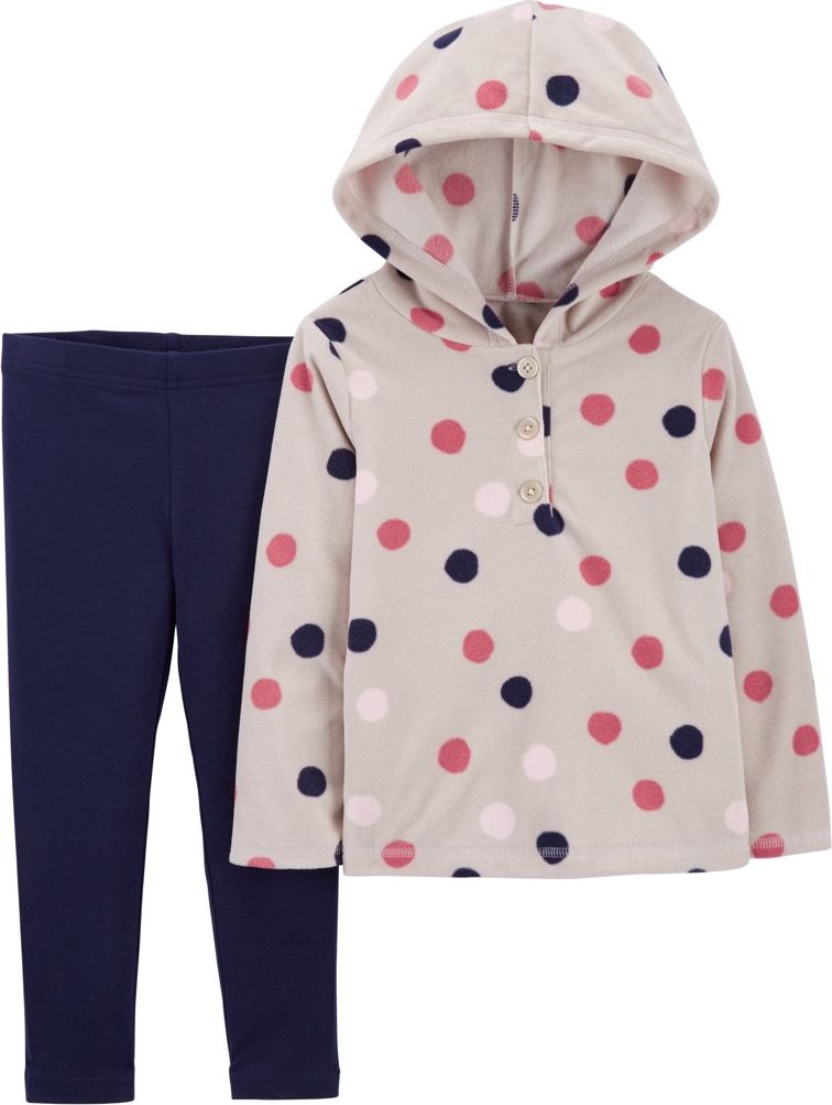 CARTER'S Set 2dílný mikina, legíny Grey Dots dívka 3m - obrázek 1