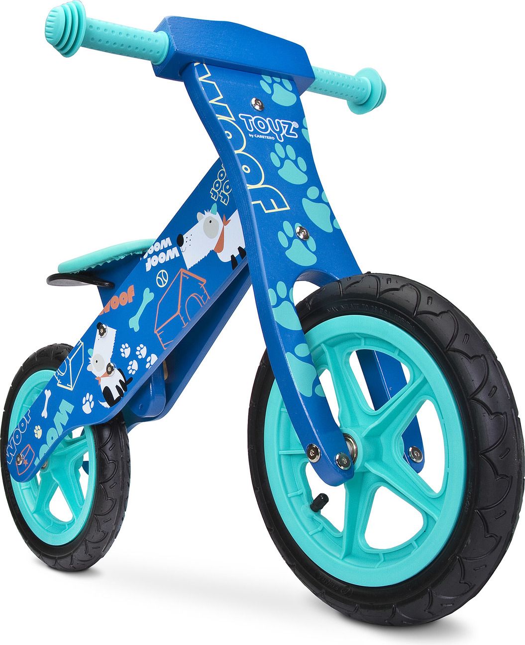 Dětské odrážedlo Zap značky Toyz, dřevěné, barva modrá, s osobní SPZ Text na SPZ: -, Barva SPZ: - - obrázek 7