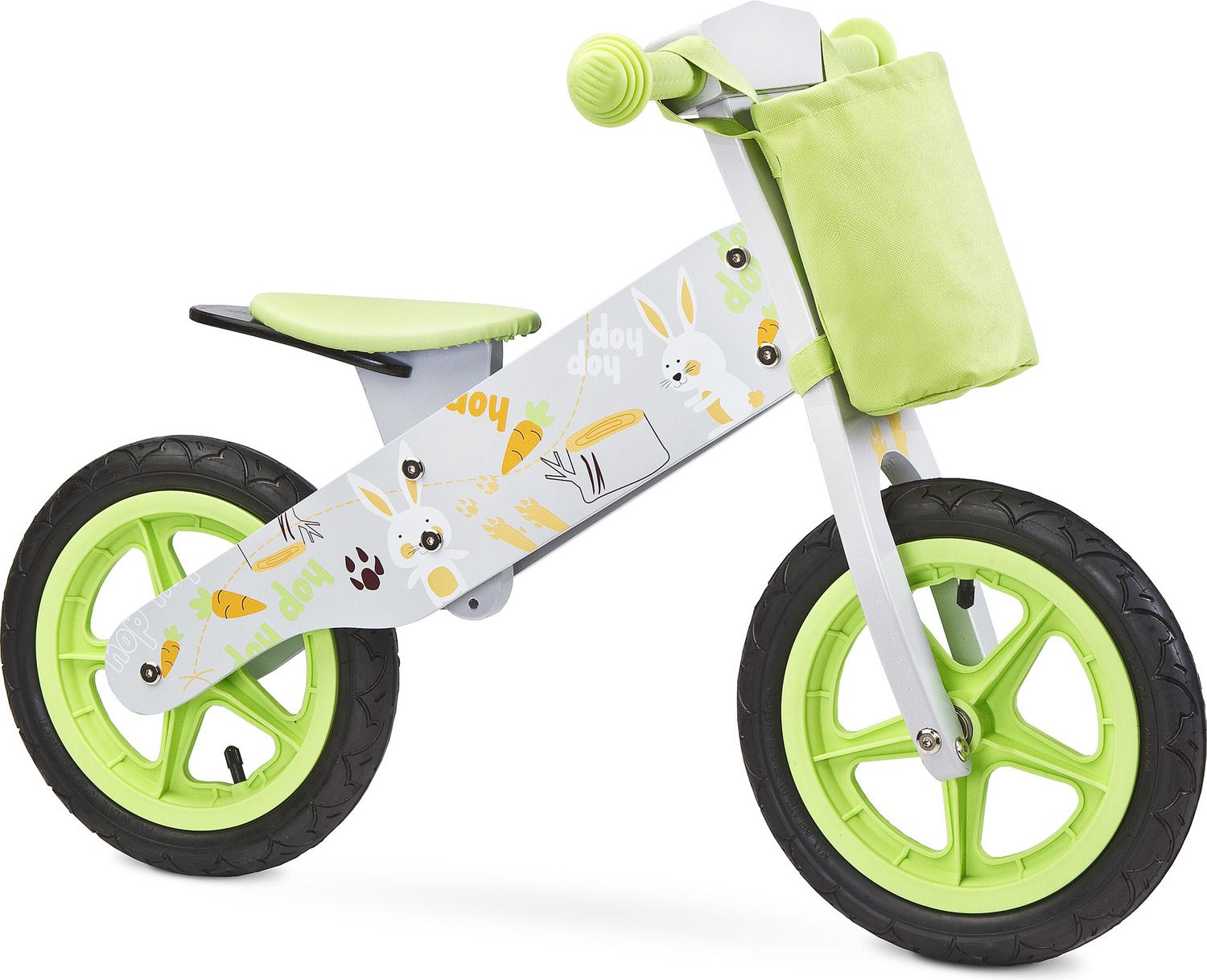 Dětské odrážedlo Zap značky Toyz, dřevěné, barva šedá, s osobní SPZ Text na SPZ: Budoucí vítěz (vítězka) Tour de France, Barva SPZ: modrá - obrázek 4