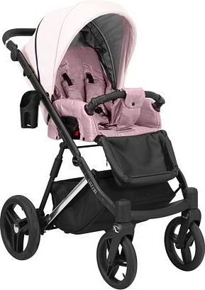 Kočárek Kunert Lazzio Eco Premium dvojkombinace stříbrný rám růžový - obrázek 3