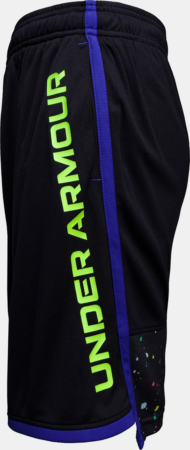 Kraťasy Under Armour Stunt 3.0 PRTD Shorts-BLK - 140-152 - obrázek 3