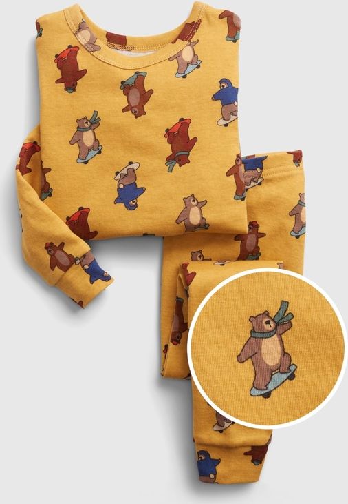 Bear Pyžamo dětské GAP | Žlutá | Chlapecké | 4 roky - obrázek 1