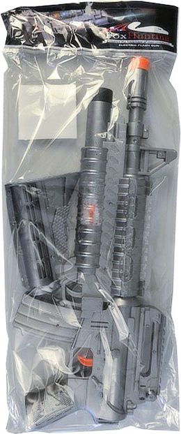 Dudlu Samopal 58cm dětská zbraň na baterie Světlo Zvuk plast na kartě - obrázek 2