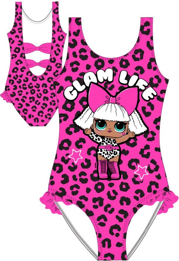 E plus M · Dětské / dívčí jednodílné plavky L.O.L. Surprise - motiv Glam Life 104 / 110 - obrázek 2