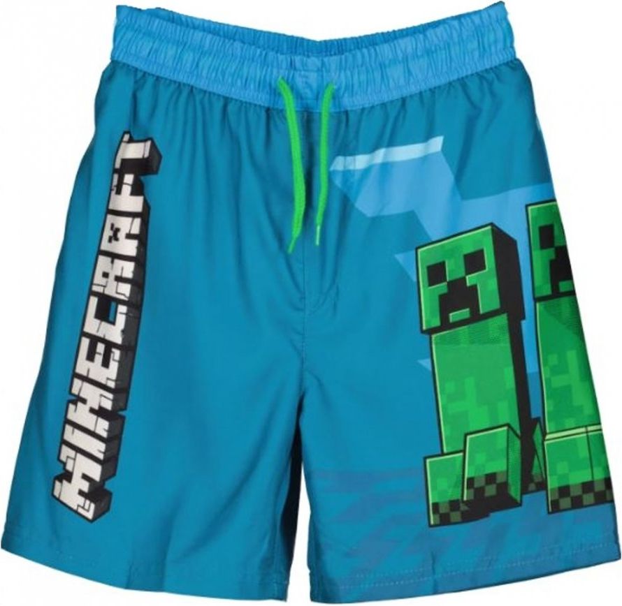 Fashion.uk · Dětské / chlapecké plavky / koupací šortky Minecraft - motiv Creepers EU 128 - obrázek 1