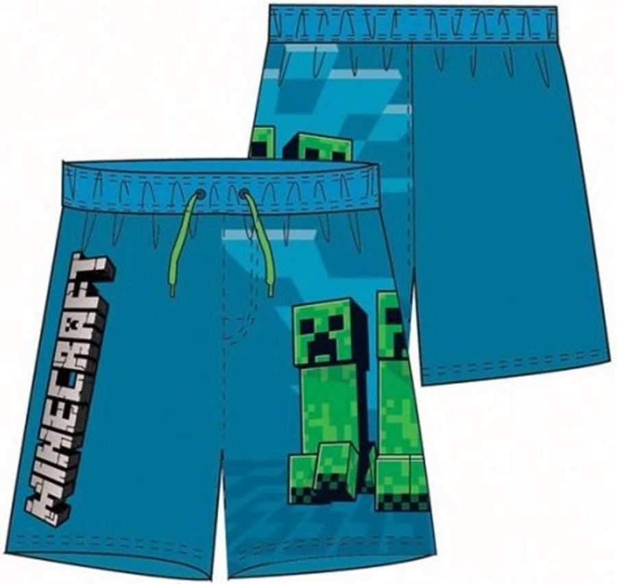 Fashion.uk · Dětské / chlapecké plavky / koupací šortky Minecraft - motiv Creepers EU 128 - obrázek 2