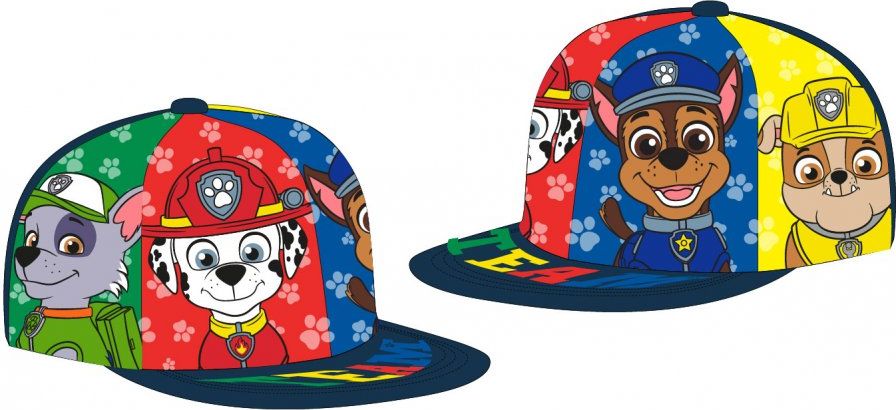E plus M · Dětská / chlapecká kšiltovka s rovným kšiltem Tlapková patrola - Paw Patrol 54 - obrázek 3