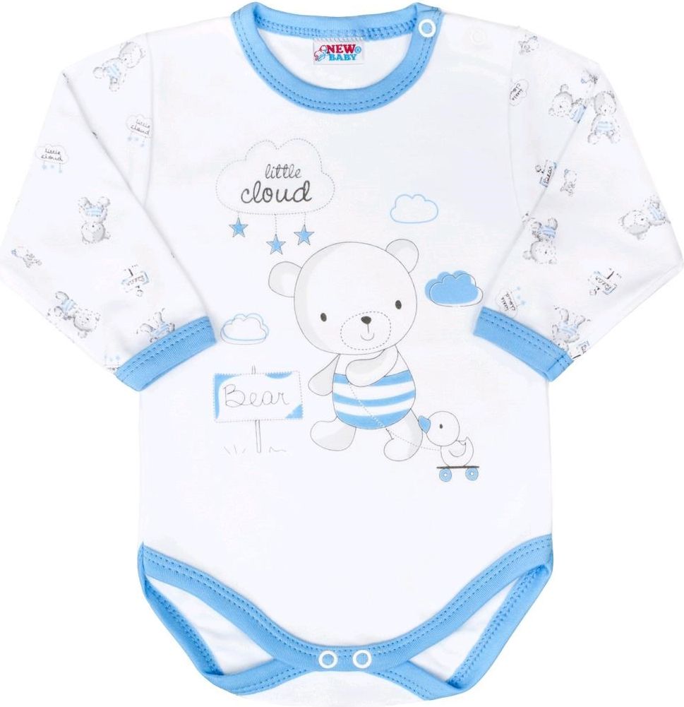 NEW BABY Kojenecké body New Baby Bears modré 62 100% bavlna 62 (3-6m) - obrázek 1
