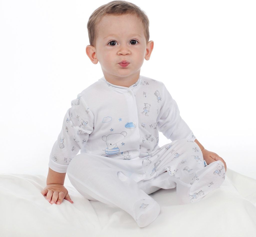 NEW BABY Kojenecké dupačky Bears modré 50 100% bavlna 50 - obrázek 2