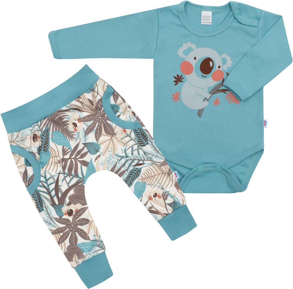 NEW BABY 2-dílná bavlněná souprava Rebel mint 68 100% Bavlna 68 (4-6m) - obrázek 1