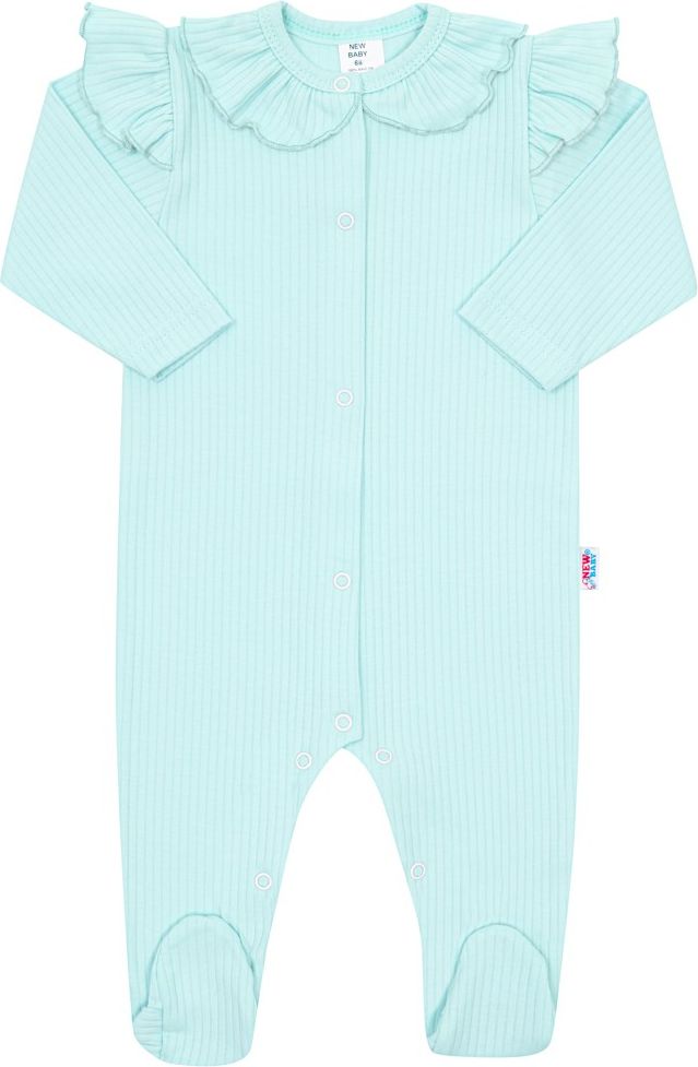 NEW BABY Kojenecký bavlněný overal Stripes ledově modrá 100% Bavlna 62 (3-6m) - obrázek 1