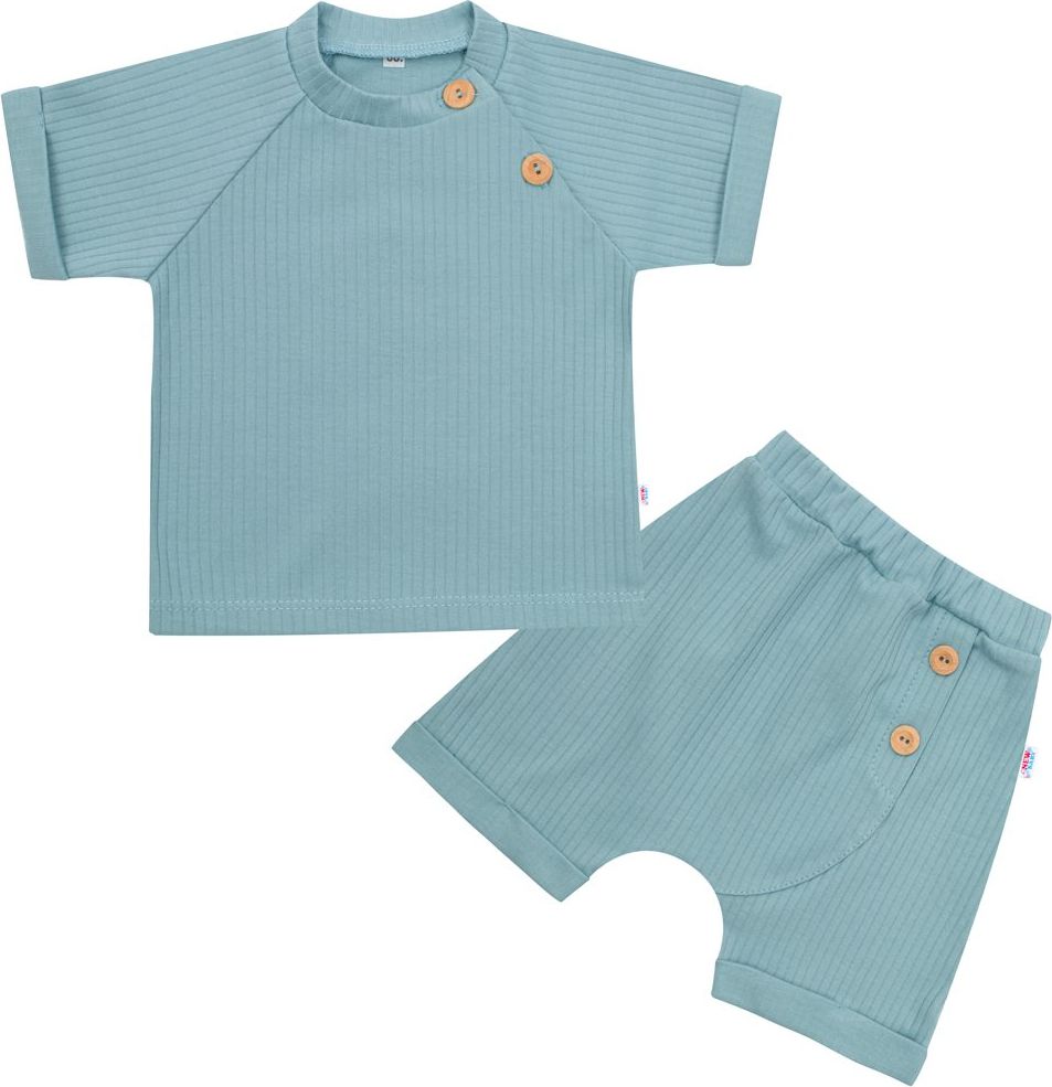 NEW BABY Kojenecká letní souprava tričko a kraťásky Practical 100% bavlna 74 (6-9m) - obrázek 1