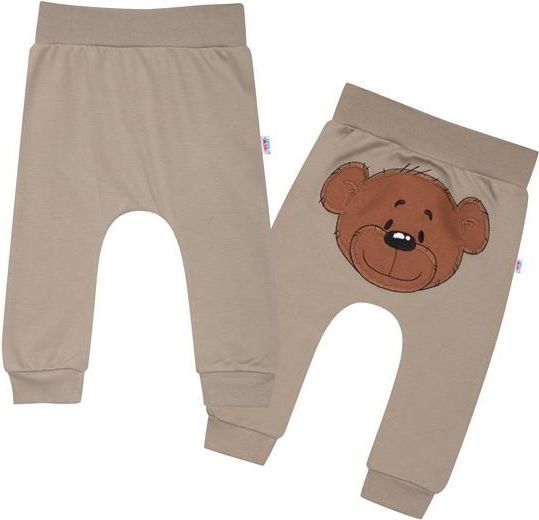NEW BABY Kojenecké bavlněné tepláčky BrumBrum latte 100% bavlna 80 (9-12m) - obrázek 1