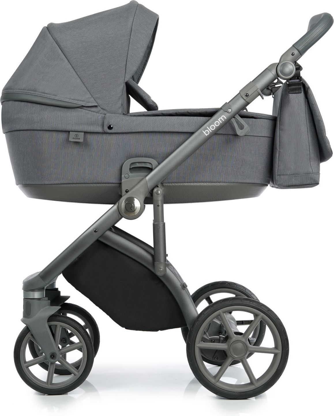 Kočárek Roan Bloom - Grey Stripes designový kočárek - obrázek 1