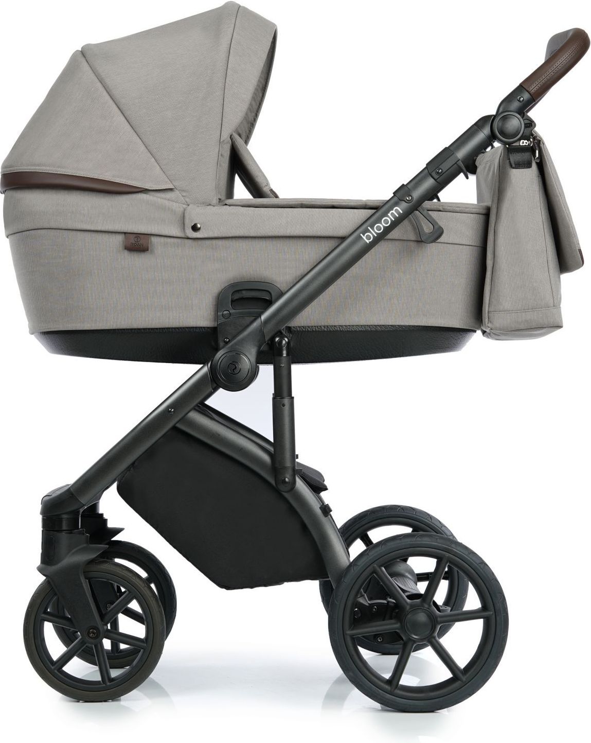 Kočárek Roan Bloom - Beige Stripes designový kočárek - obrázek 1