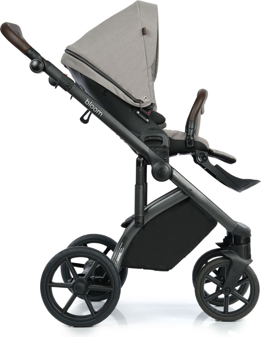 Kočárek Roan Bloom - Beige Stripes designový kočárek - obrázek 2