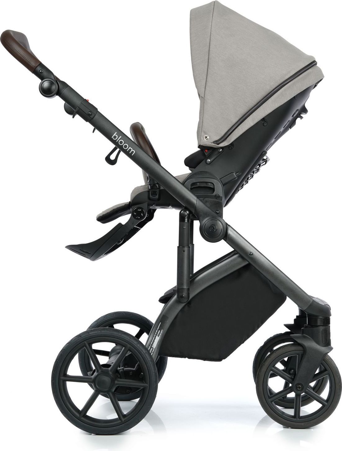 Kočárek Roan Bloom - Beige Stripes designový kočárek - obrázek 3