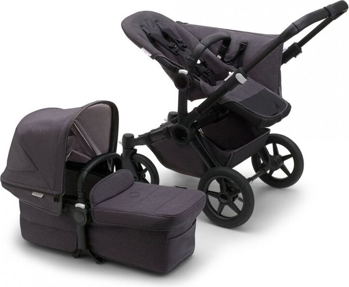 BUGABOO Donkey 5 Mineral Mono Kompletní kočárek Black/Washed black - obrázek 1