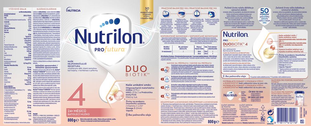 Nutrilon 4 Profutura DUOBIOTIK 800 g - obrázek 4
