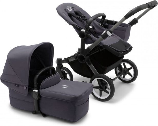 BUGABOO Donkey 5 Kompletní kočárek Mono Graphite/Stormy blue-Stormy blue - obrázek 1