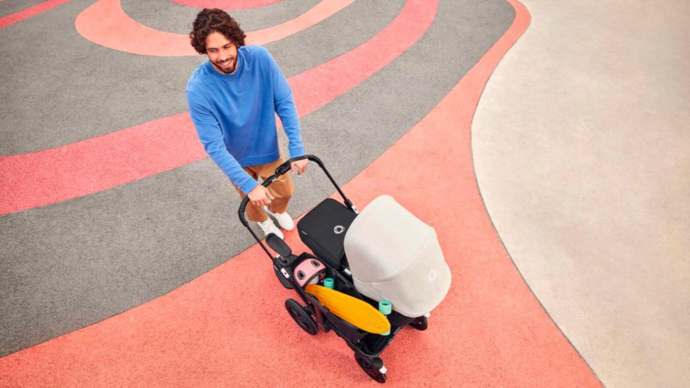BUGABOO Donkey 5 Kompletní kočárek Mono Graphite/Stormy blue-Stormy blue - obrázek 14