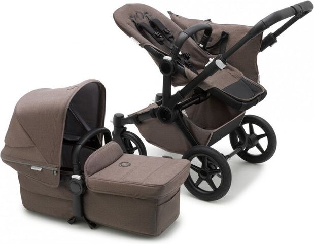 BUGABOO Donkey 5 Mineral Kompletní kočárek Mono Mineral Black/Taupe - obrázek 1