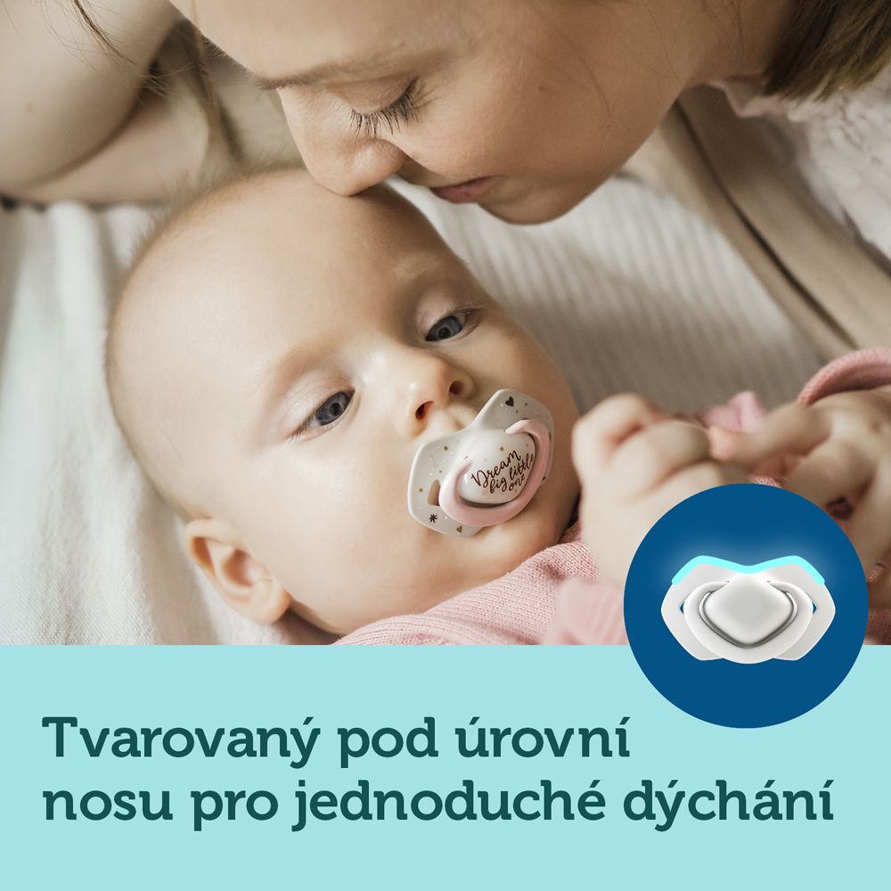 CANPOL BABIES Set symetrických silikonových dudlíků Light touch 6-18m Sleepy koala růžový - obrázek 13