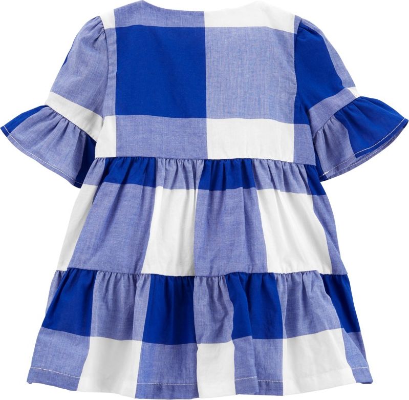 CARTER'S Šaty Blue White holka 9m - obrázek 2