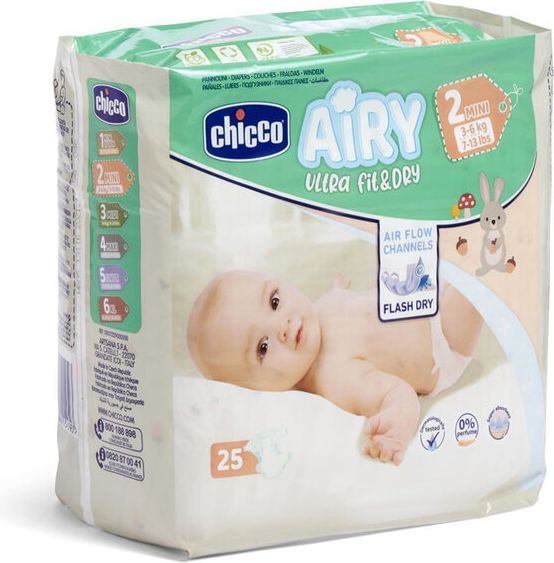 CHICCO Airy 2 Mini 3-6 kg 25 ks - obrázek 1