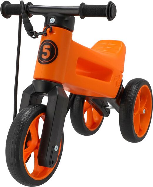 TEDDIES Odrážedlo Funny wheels Rider SuperSport oranž. 2v1+popruh - obrázek 1