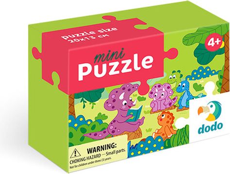 DODO Puzzle mini Dino a jeho přátelé 35 dílků - obrázek 1