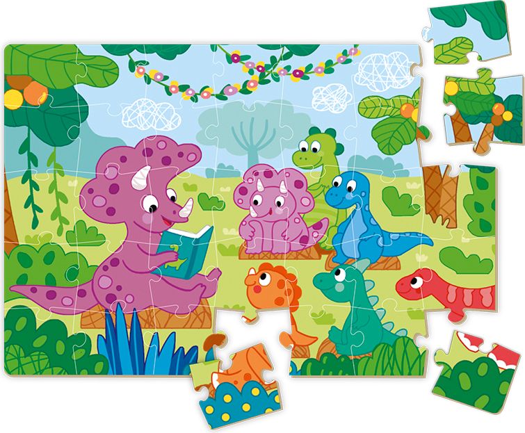 DODO Puzzle mini Dino a jeho přátelé 35 dílků - obrázek 2