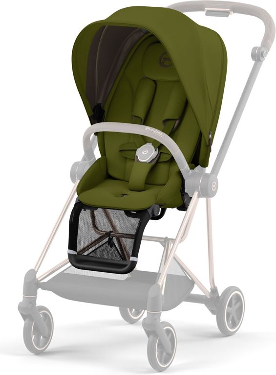 CYBEX Kočárek Mios 3.0 Chrome Brown, seat pack, lux carry cot Khaki Green - obrázek 2
