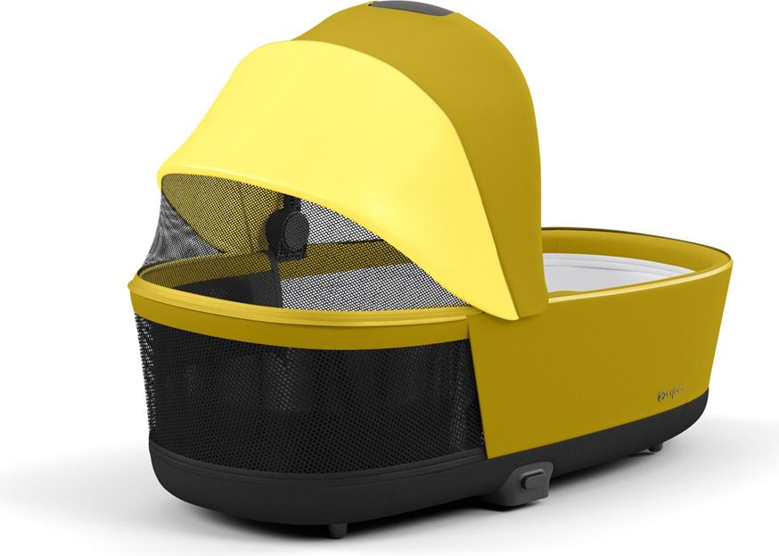 CYBEX Kočárek Priam 4.0 Chrome Black, seat pack, lux carry cot Mustard Yellow - obrázek 14