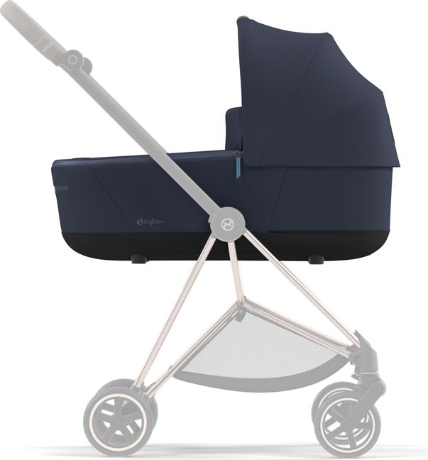 CYBEX Kočárek Mios 3.0 Chrome Black, seat pack, lux carry cot Nautical Blue - obrázek 8
