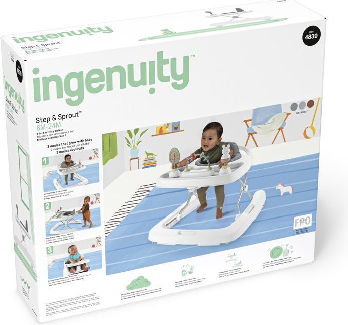 INGENUITY Chodítko 3v1 Step&Sprout™ 6m+ do 12 kg - obrázek 10