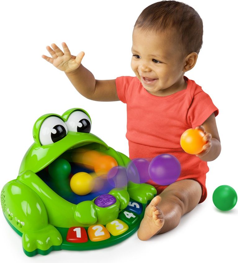 BRIGHT STARTS Hračka hudební žabka Pop & Giggle Pond Pal™ 6m+ - obrázek 3
