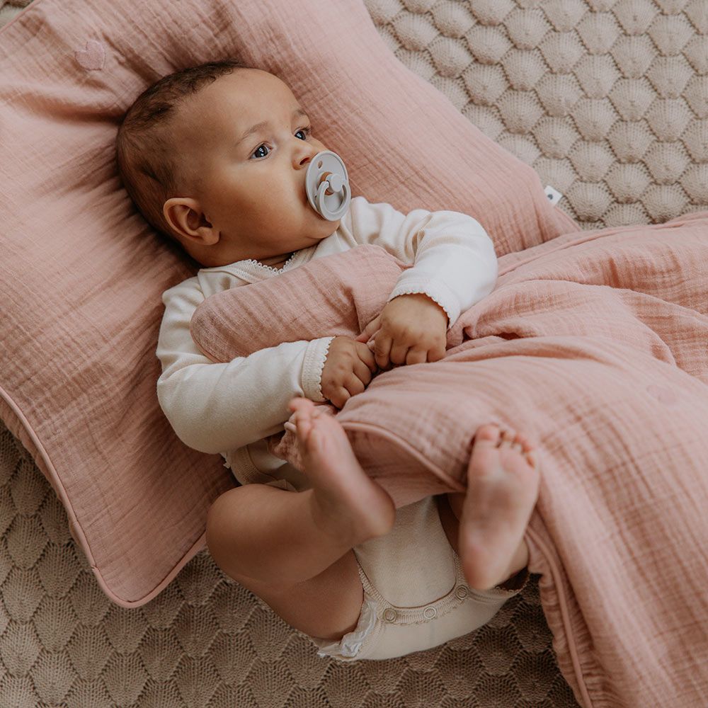 BIBS Povlečení mušelínové z BIO bavlny, Blush - obrázek 3