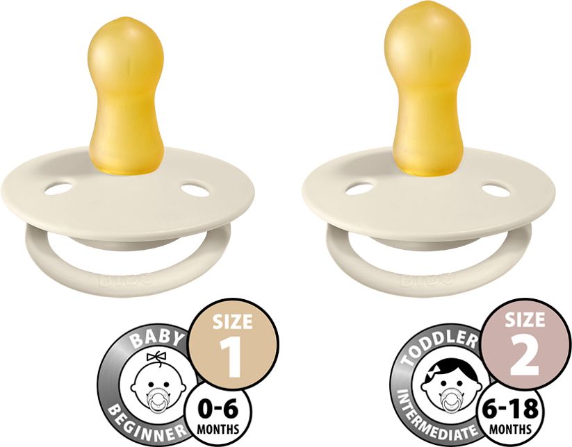Bibs De Lux kaučuk blush noční vanilla noční 2 ks - obrázek 4