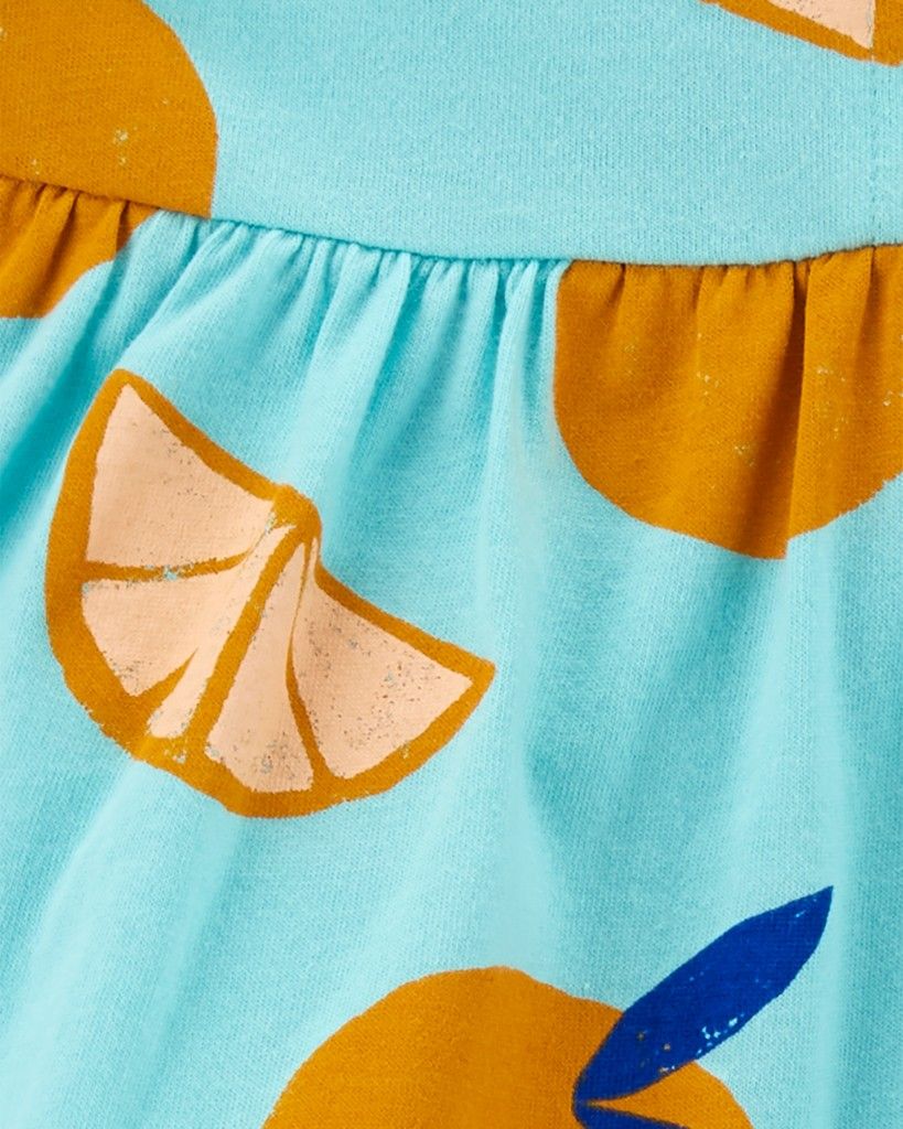 CARTER'S Šaty Blue Orange holka 18m - obrázek 4