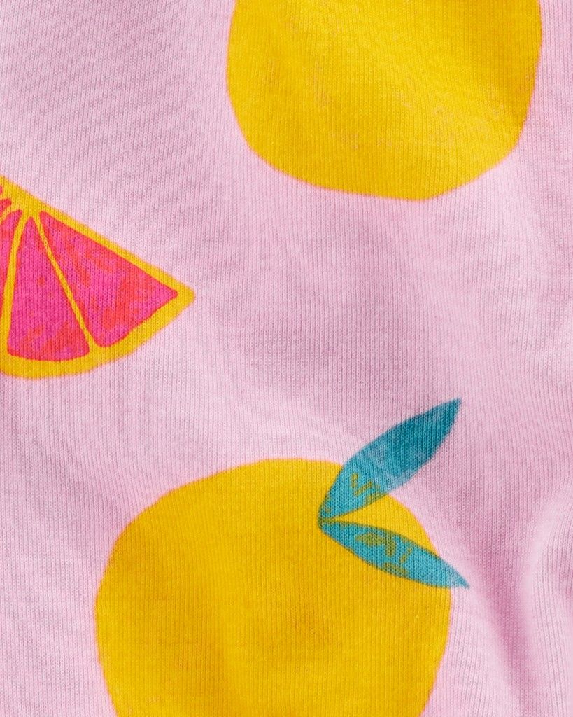 CARTER'S Overal letní krátký rukáv Purple Lemon holka 6m - obrázek 2