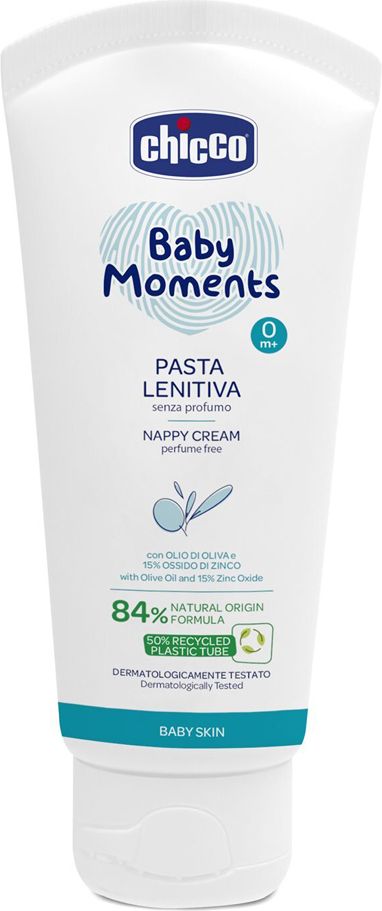 CHICCO Krém na dětský zadeček 100 ml + Dětské čisticí vlhčené ubrousky, 3x72 ks - obrázek 2