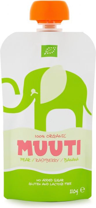 SALVEST Muuti BIO Hruška a banán s malinou 3 x 110 g - obrázek 2
