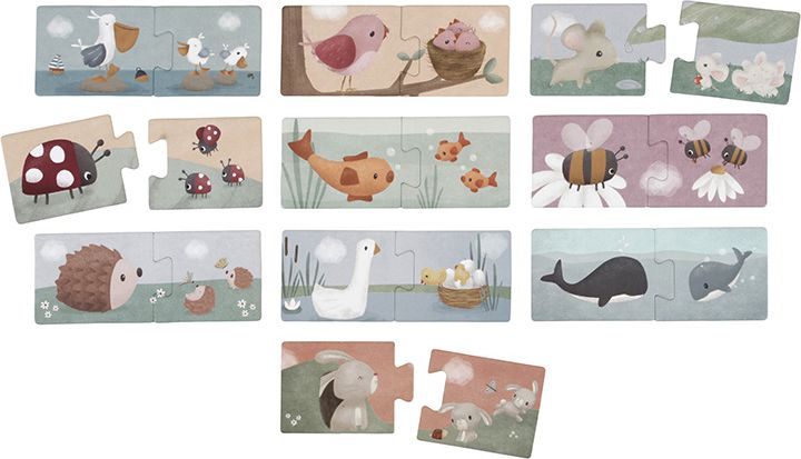 LITTLE DUTCH Duo puzzle Květiny a motýli - obrázek 3