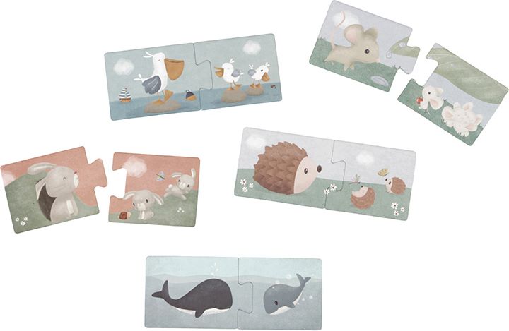 LITTLE DUTCH Duo puzzle Květiny a motýli - obrázek 4