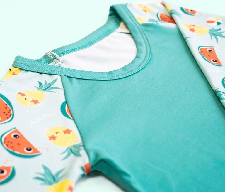 BAMBINO MIO Tričko dětské do vody s rukávem, UV 40+, Tropical, vel. XL (12-15 kg) - obrázek 3
